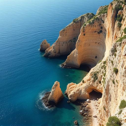Acantilados escarpados y calas escondidas en la Costa Brava en Catalu&ntilde;a